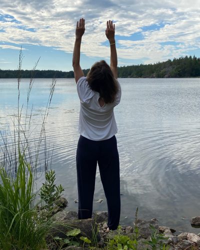 Yoga stretching Yoga stretching
